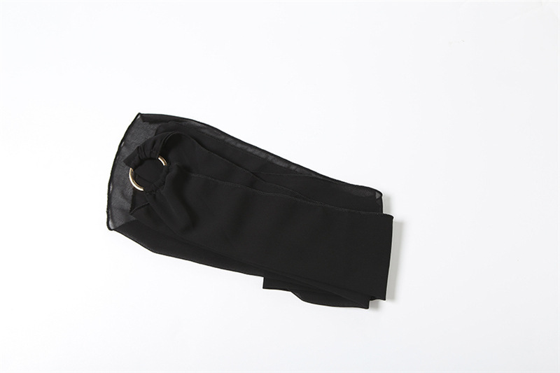 CM.YAYA Women Drop Shoulder Halter Neck Bow Backless Mini Chiffon Dress 2026 Street Beach Party Education Dresses Vestidos CM.YAYA Women Drop Shoulder Halter Neck Bow Backless Mini Chiffon Dress 2026 Street Beach Party Education Dresses Vestidos