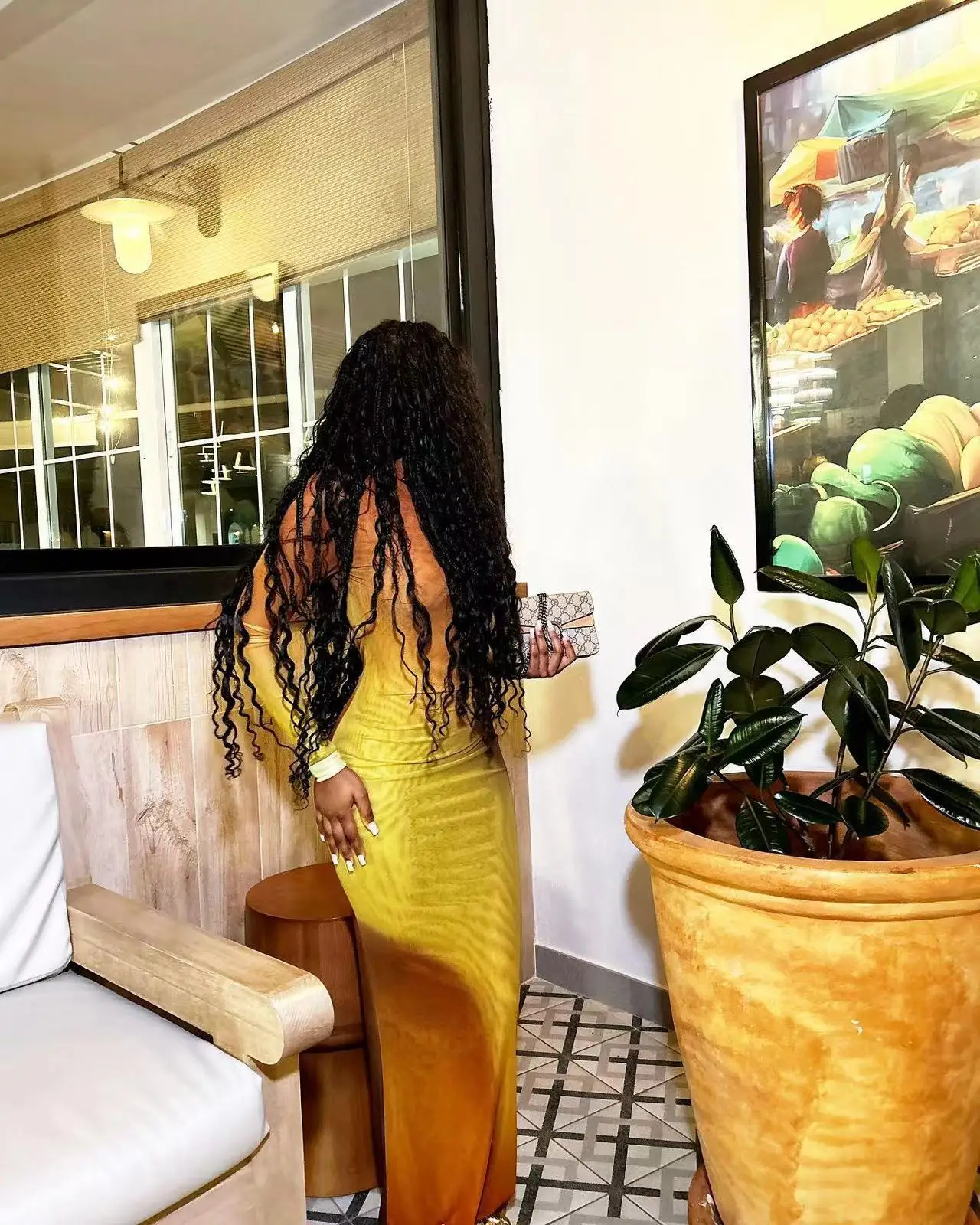 CM.YAYA Autumn One Full Sleeve Skew Collar Long Maxi Dress Street Women Mesh See Through Party Night Evening Vestidos Dresses CM.YAYA Autumn One Full Sleeve Skew Collar Long Maxi Dress Street Women Mesh See Through Party Night Evening Vestidos Dresses