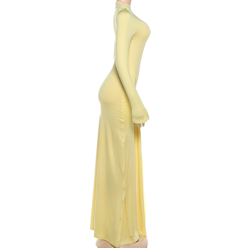 CM.YAYA Women's Roll Splicing Waist Stacked Ruched A-line Maxi Formal Dress 2026 Education Party Cocktail Night Street Dresses