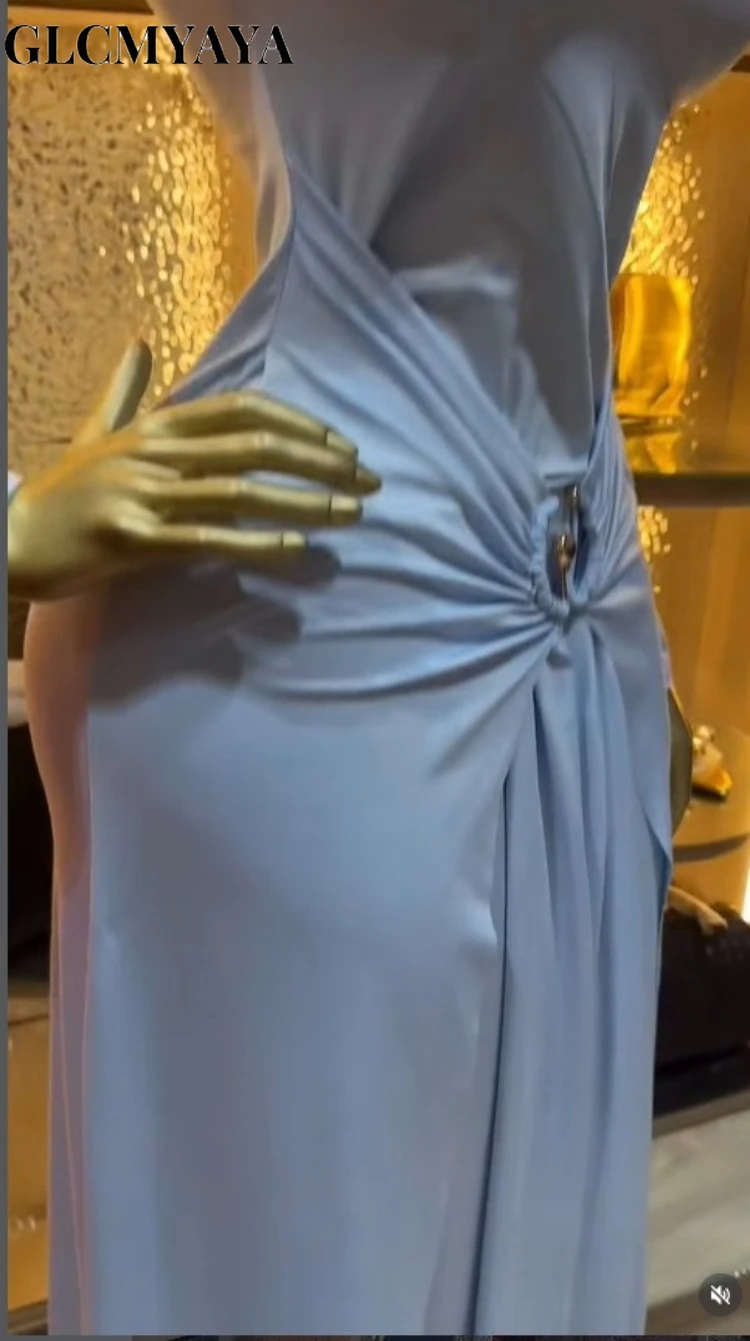 CM.YAYA Women’s Roll Splicing Waist Stacked Ruched A-line Maxi Formal Dress 2026 Education Party Cocktail Night Street Dresses CM.YAYA Women's Roll Splicing Waist Stacked Ruched A-line Maxi Formal Dress 2026 Education Party Cocktail Night Street Dresses