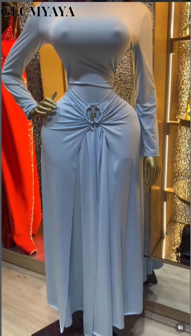 CM.YAYA Women’s Roll Splicing Waist Stacked Ruched A-line Maxi Formal Dress 2026 Education Party Cocktail Night Street Dresses CM.YAYA Women's Roll Splicing Waist Stacked Ruched A-line Maxi Formal Dress 2026 Education Party Cocktail Night Street Dresses