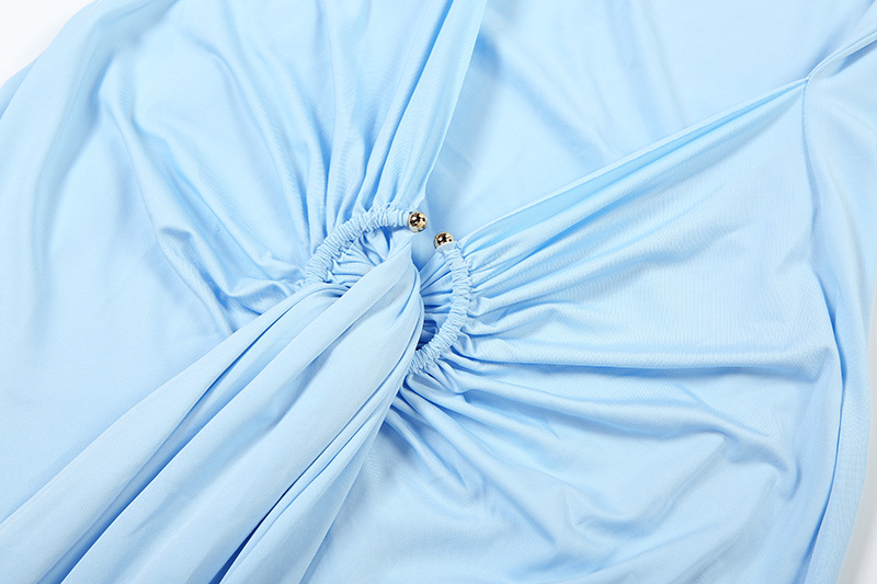 CM.YAYA Women's Roll Splicing Waist Stacked Ruched A-line Maxi Formal Dress 2026 Education Party Cocktail Night Street Dresses