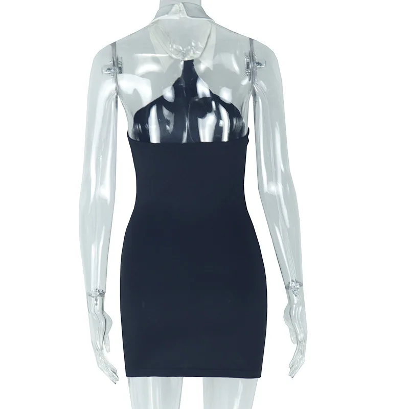 CM.YAYA Women Sleeveless Off Shoulder Mini Dress 2025 Summer Backless Sexy Birthday Evening Night Party Vestidos Dresses CM.YAYA Women Sleeveless Off Shoulder Mini Dress 2025 Summer Backless Sexy Birthday Evening Night Party Vestidos Dresses