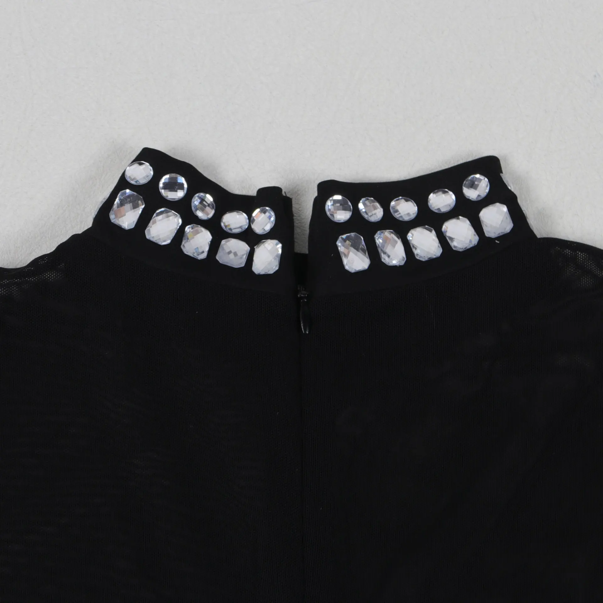 CM.YAYA Women Full Sleeve Diamonds Mesh Rhinestones High Side Split Mermaid Maxi Long Dress Evening Sexy Party Dresses Vestidos CM.YAYA Women Full Sleeve Diamonds Mesh Rhinestones High Side Split Mermaid Maxi Long Dress Evening Sexy Party Dresses Vestidos