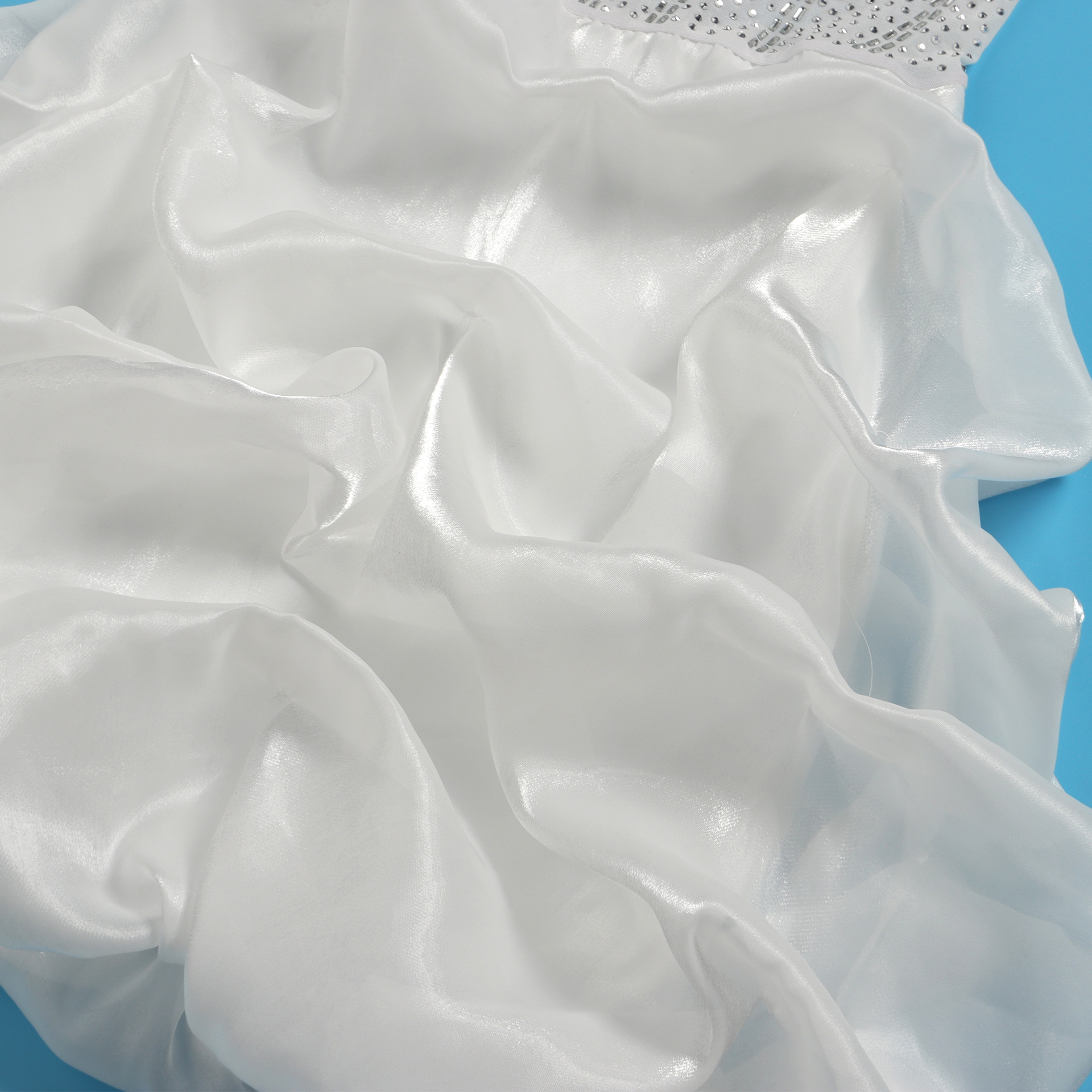 CM.YAYA Women Mesh Diamonds Hot Rhinestones Cake Style Big Swing Strap Bodycon Midi Dress 2023 Sexy Party Even Dresses Vestidos