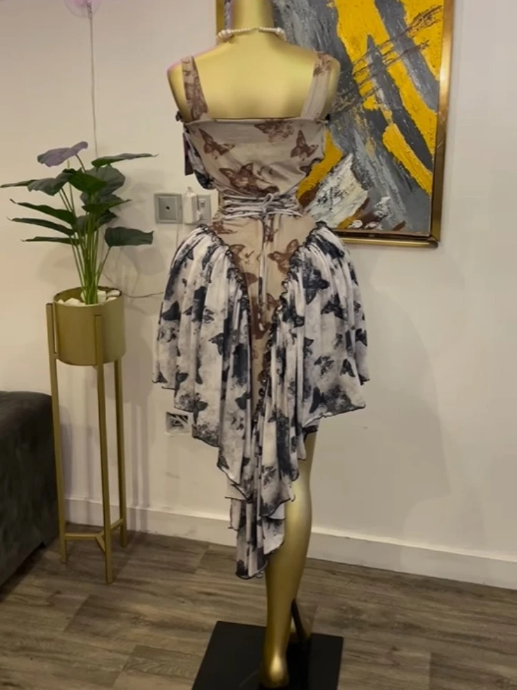 GLCMYAYA Women Patchwork Strap with Scarf A-line Maxi Long Dress 2025 Female Vacation Holiday Party Birthday Dresses Vestidos