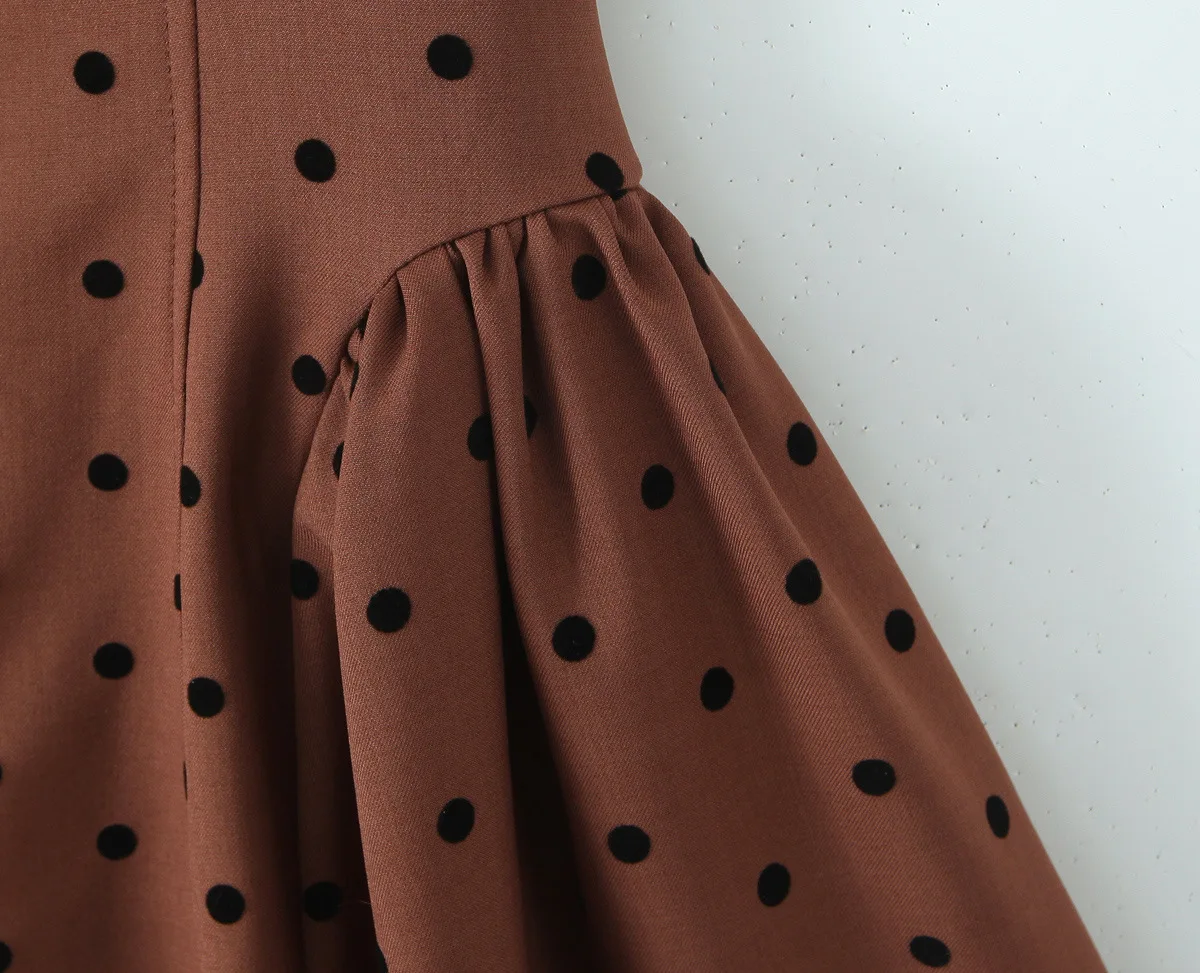 GLCMYAYA Women Dot Printed Halter Neck Backless Pleated Front A-line Mini Dress 2025 Vacation Holiday Elegant Sexy Party Dresses