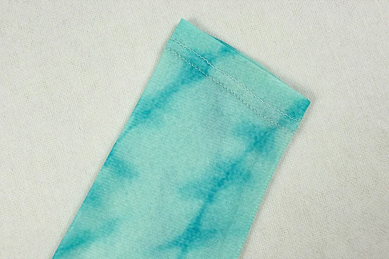 CM.YAYA Women Tie Dye Printed O-neck Bodycon Midi Maxi Long Dress 2025 Summer Holiday Birthday Sexy Club Party Evening Dresses