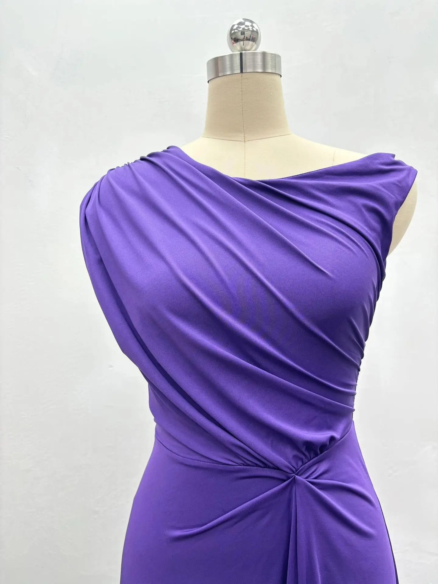 CM.YAYA Fashion Women Ruched Sleeveless High Side Split Maxi Dress Holiday Birthday Sexy Night Club Party Street Long Dresses