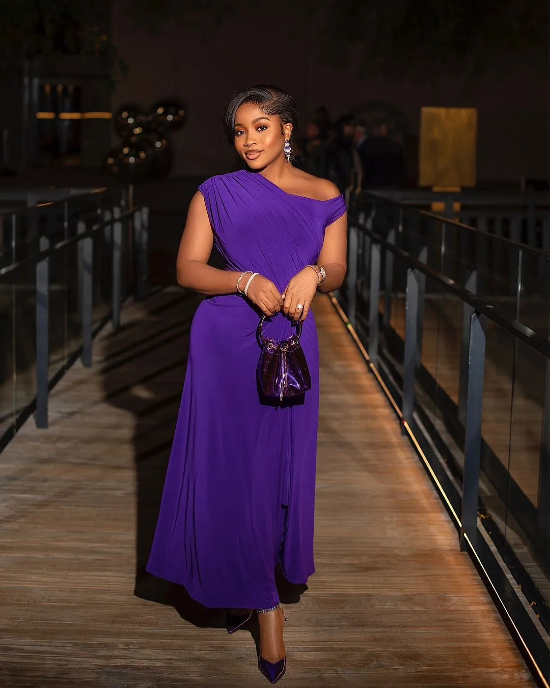 CM.YAYA Fashion Women Ruched Sleeveless High Side Split Maxi Dress Holiday Birthday Sexy Night Club Party Street Long Dresses