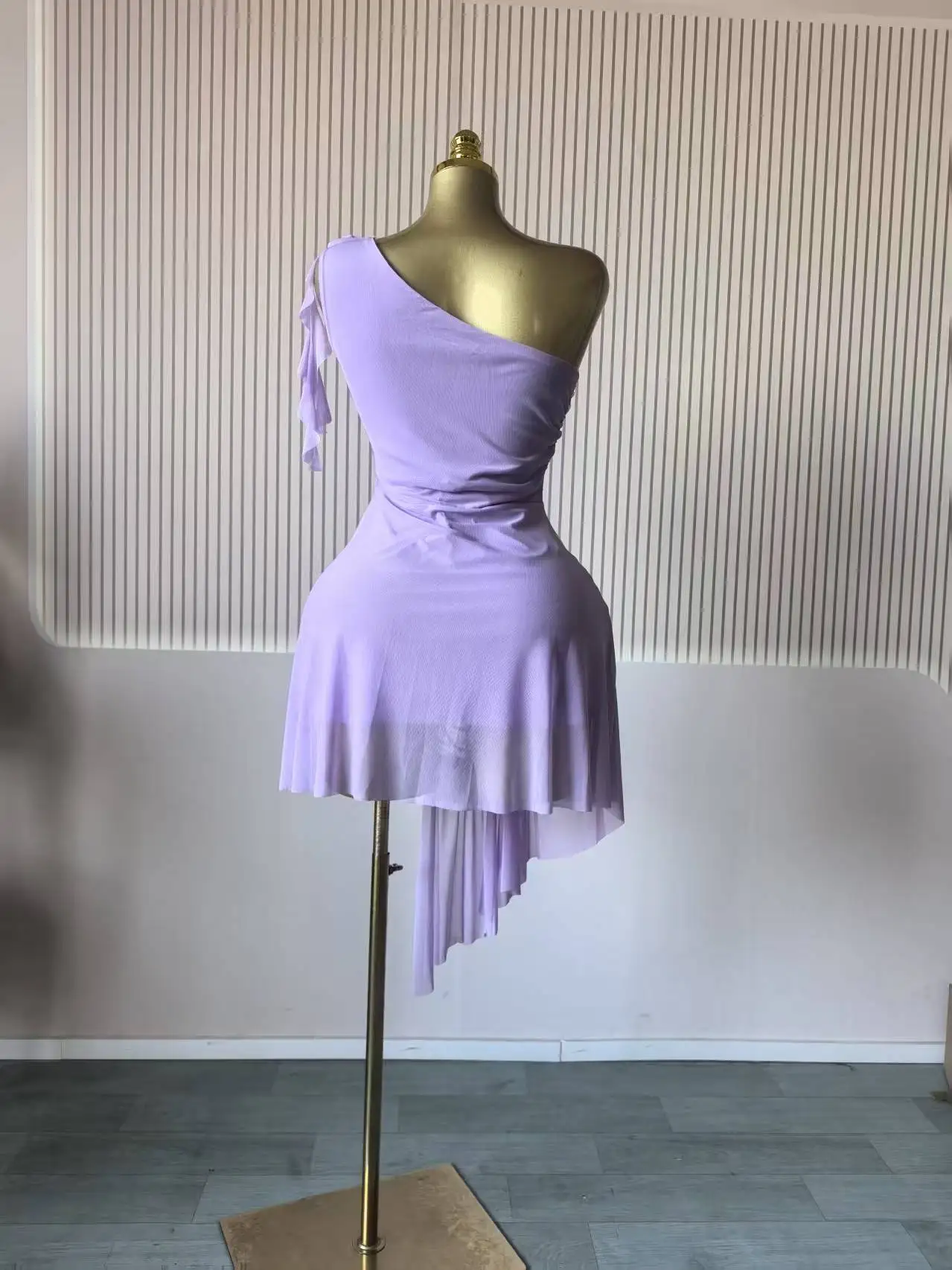 CM.YAYA Women Ruffles Streamer One Shoulder Irregular Midi Mini A-line Dress 2026 Elegant Birthday Party Dresses Trendy Vestidos