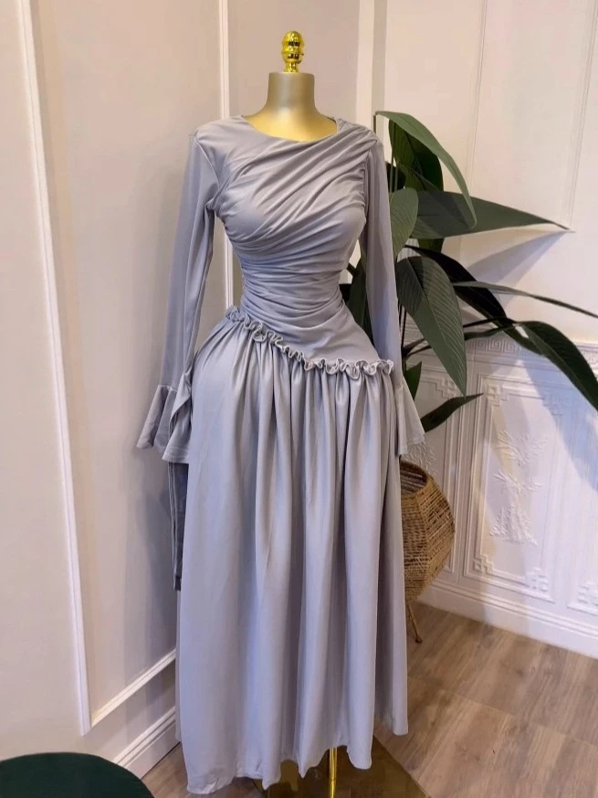 CM.YAYA Women Full Sleeve O-neck Elegant Long Dress 2026 Fall Winter Sweet Holiday Birthday Evening Sexy Party Dresses Vestidos CM.YAYA Women Full Sleeve O-neck Elegant Long Dress 2026 Fall Winter Sweet Holiday Birthday Evening Sexy Party Dresses Vestidos