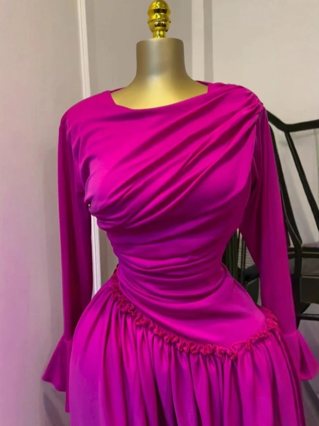 CM.YAYA Women Full Sleeve O-neck Elegant Long Dress 2026 Fall Winter Sweet Holiday Birthday Evening Sexy Party Dresses Vestidos CM.YAYA Women Full Sleeve O-neck Elegant Long Dress 2026 Fall Winter Sweet Holiday Birthday Evening Sexy Party Dresses Vestidos