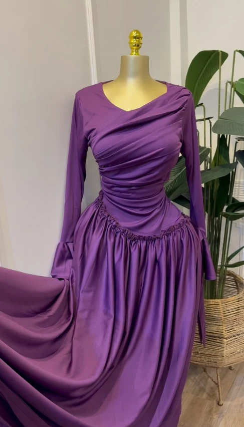 CM.YAYA Women Full Sleeve O-neck Elegant Long Dress 2026 Fall Winter Sweet Holiday Birthday Evening Sexy Party Dresses Vestidos CM.YAYA Women Full Sleeve O-neck Elegant Long Dress 2026 Fall Winter Sweet Holiday Birthday Evening Sexy Party Dresses Vestidos