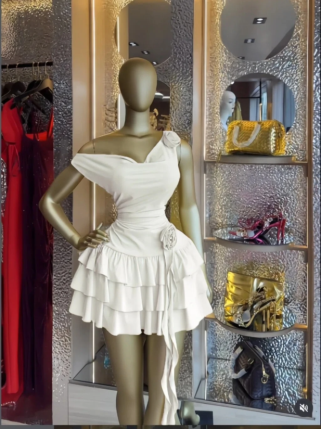 CM.YAYA Women Floral Applique Cascading Ruffles Tank Mini Smock Dress 2026 Street Beach Party Education Holiday Dresses Vestidos