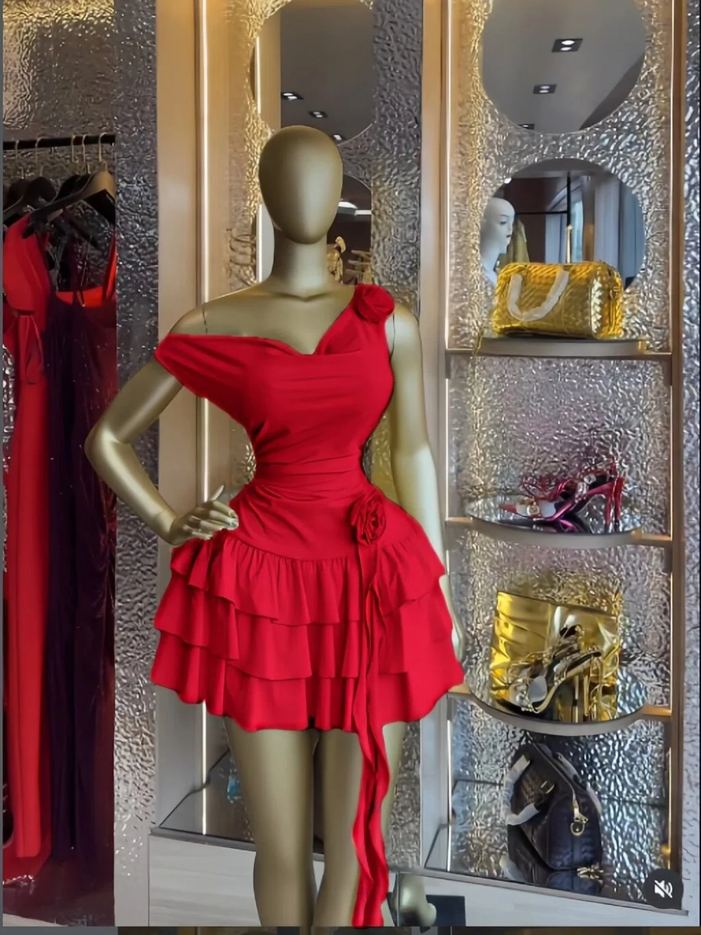 CM.YAYA Women Floral Applique Cascading Ruffles Tank Mini Smock Dress 2026 Street Beach Party Education Holiday Dresses Vestidos