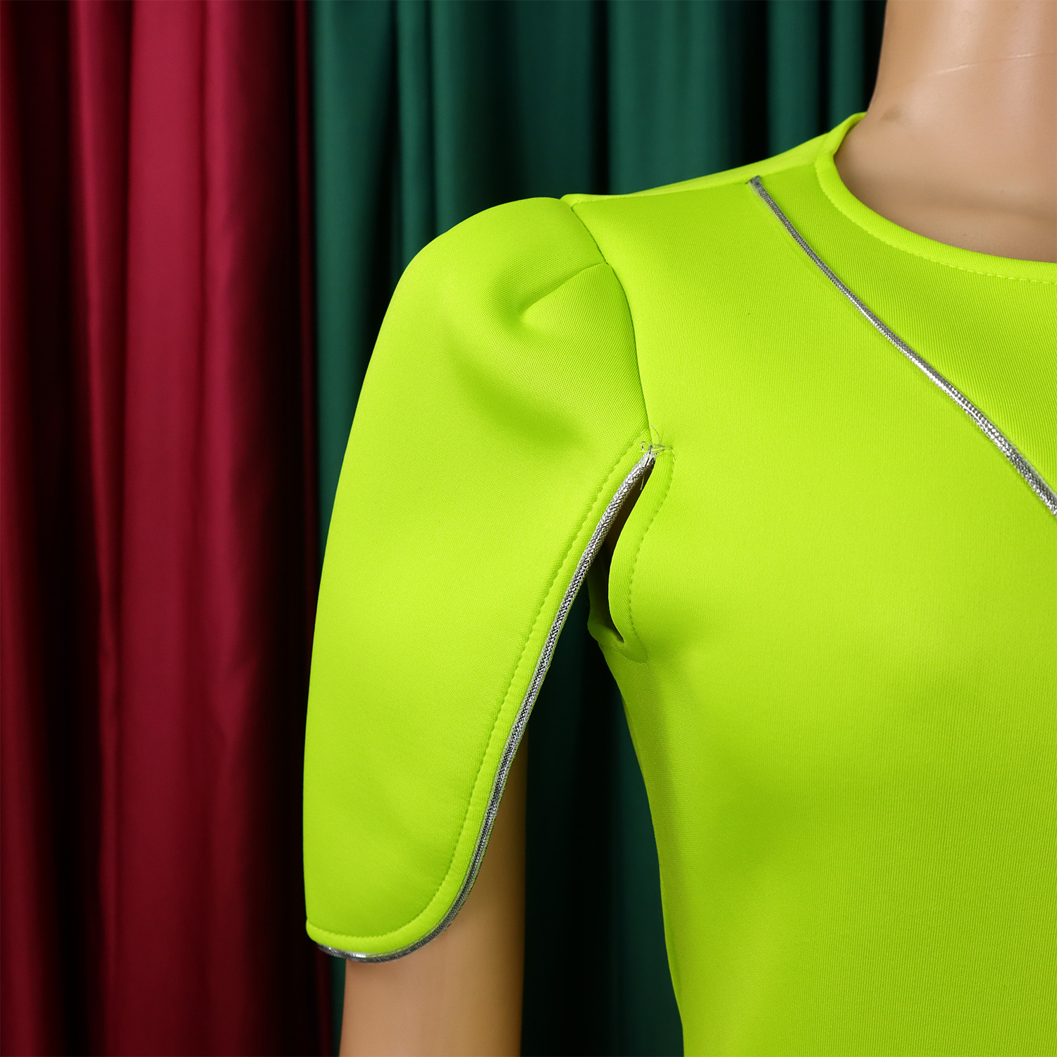 CM.YAYA Women Petal Full Sleeve O-neck Bodycon Midi Long Dress 2025 Spring OL Evening Party Night Club Africa Dresses Vestidos CM.YAYA Women Petal Full Sleeve O-neck Bodycon Midi Long Dress 2025 Spring OL Evening Party Night Club Africa Dresses Vestidos