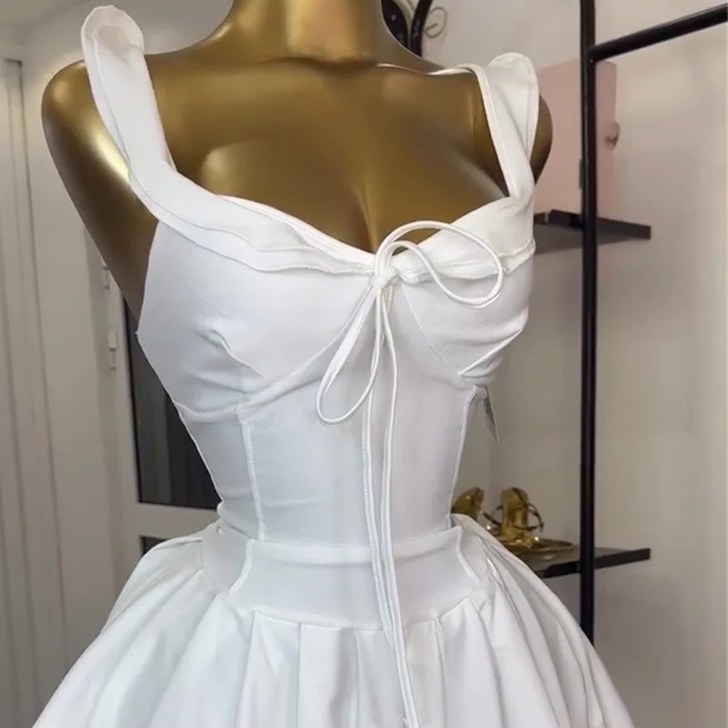 GLCMYAYA Women Sleeveless Tank Big Swing Ball Gown Midi Mini Dress 2025 Summer Beach Vacation Holiday Party Birthday Dresses