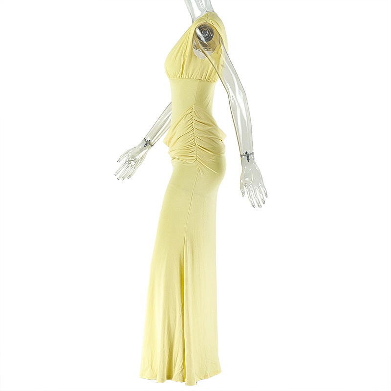 CM.YAYA Women's Deep V-neck Stacked Ruched Waist Bodycon Midi Maxi Formal Dress 2026 Education Party Cocktail Night Out Dresses CM.YAYA Women's Deep V-neck Stacked Ruched Waist Bodycon Midi Maxi Formal Dress 2026 Education Party Cocktail Night Out Dresses