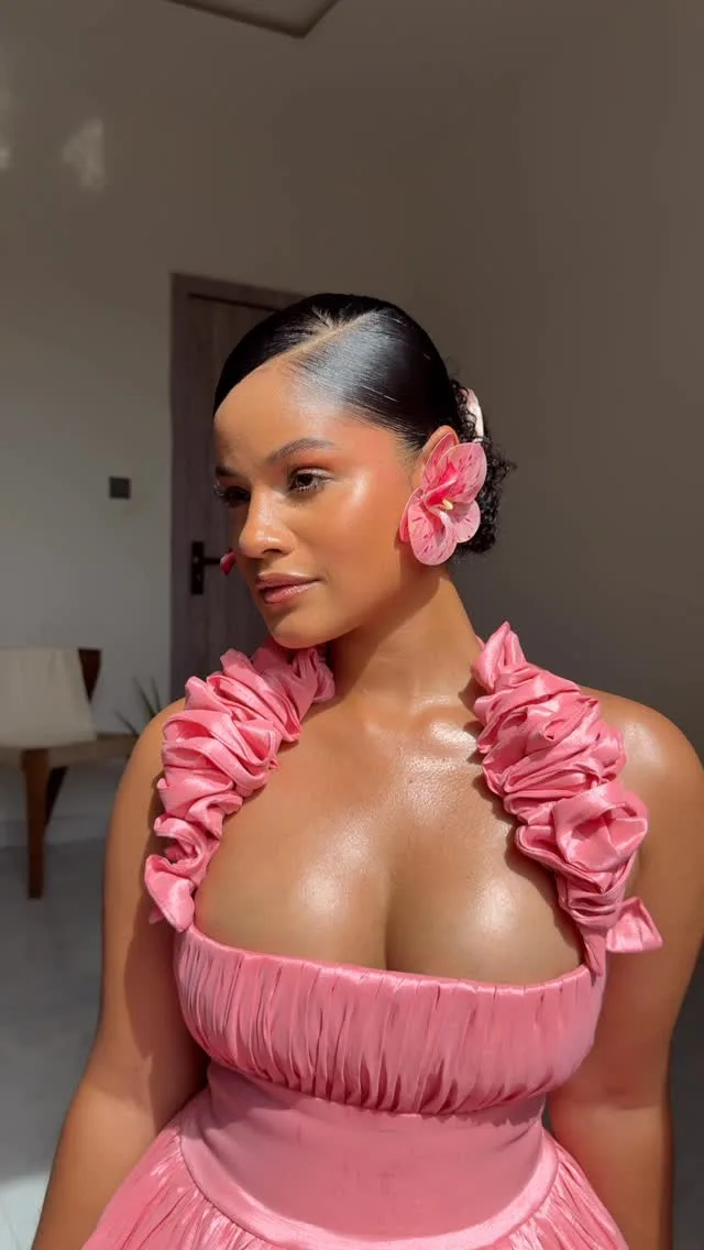 CM.YAYA Women Sleeveless Ruffles Strap Big Swing Ball Gown Dress 2025 Beach Holiday Evening Night Party Vestidos Sexy Dresses