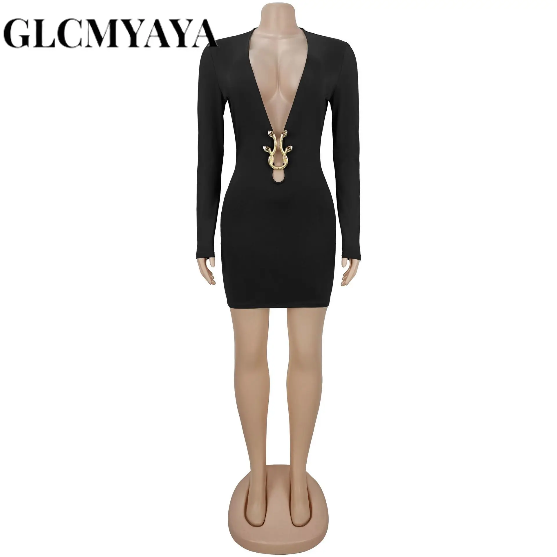 CM.YAYA Women V-Neck Long Sleeve Ruched Stacked Mini Dress 2026 Spring Beach Vacation Party Birthday Street Sexy Dresses CM.YAYA Women V-Neck Long Sleeve Ruched Stacked Mini Dress 2026 Spring Beach Vacation Party Birthday Street Sexy Dresses