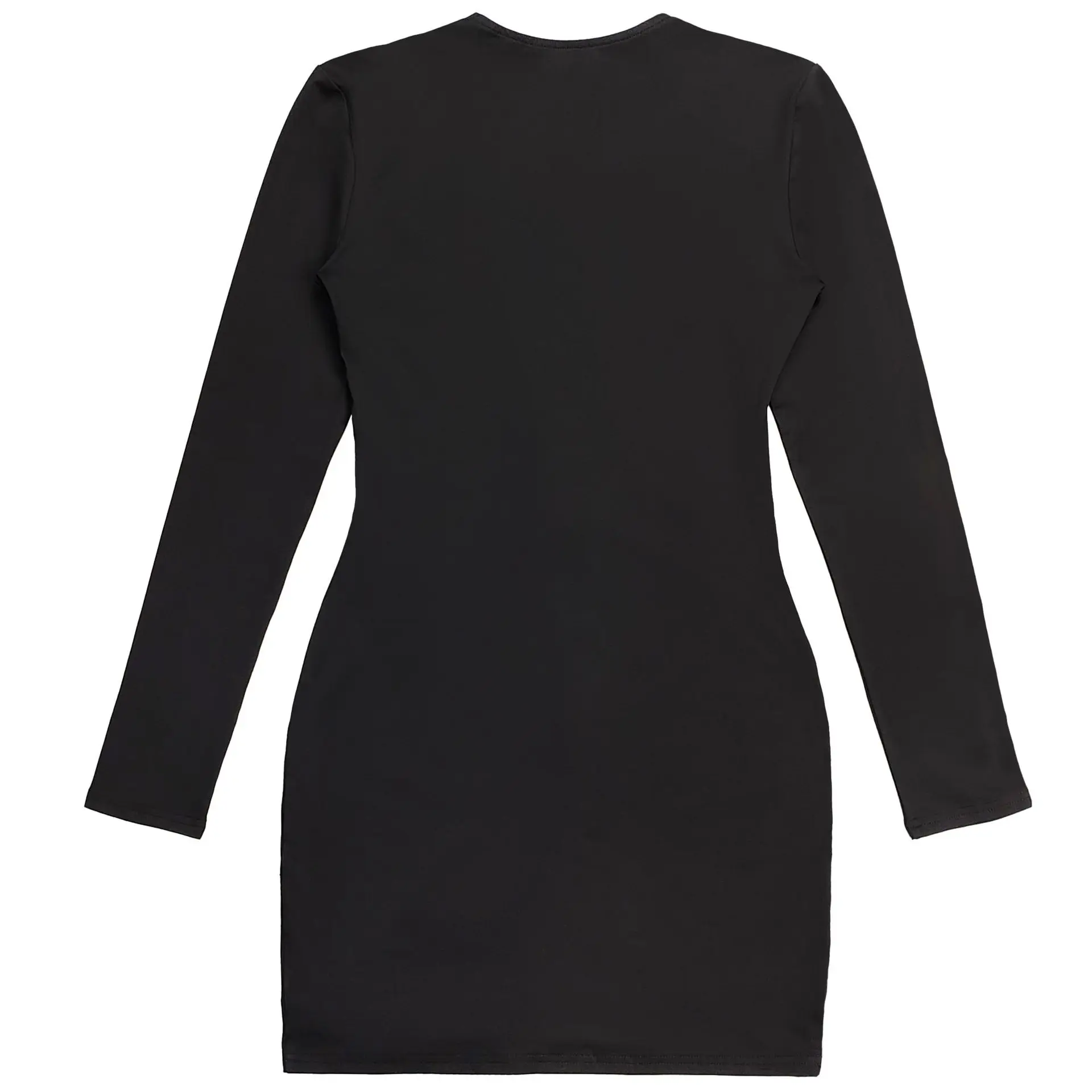 CM.YAYA Women V-Neck Long Sleeve Ruched Stacked Mini Dress 2026 Spring Beach Vacation Party Birthday Street Sexy Dresses