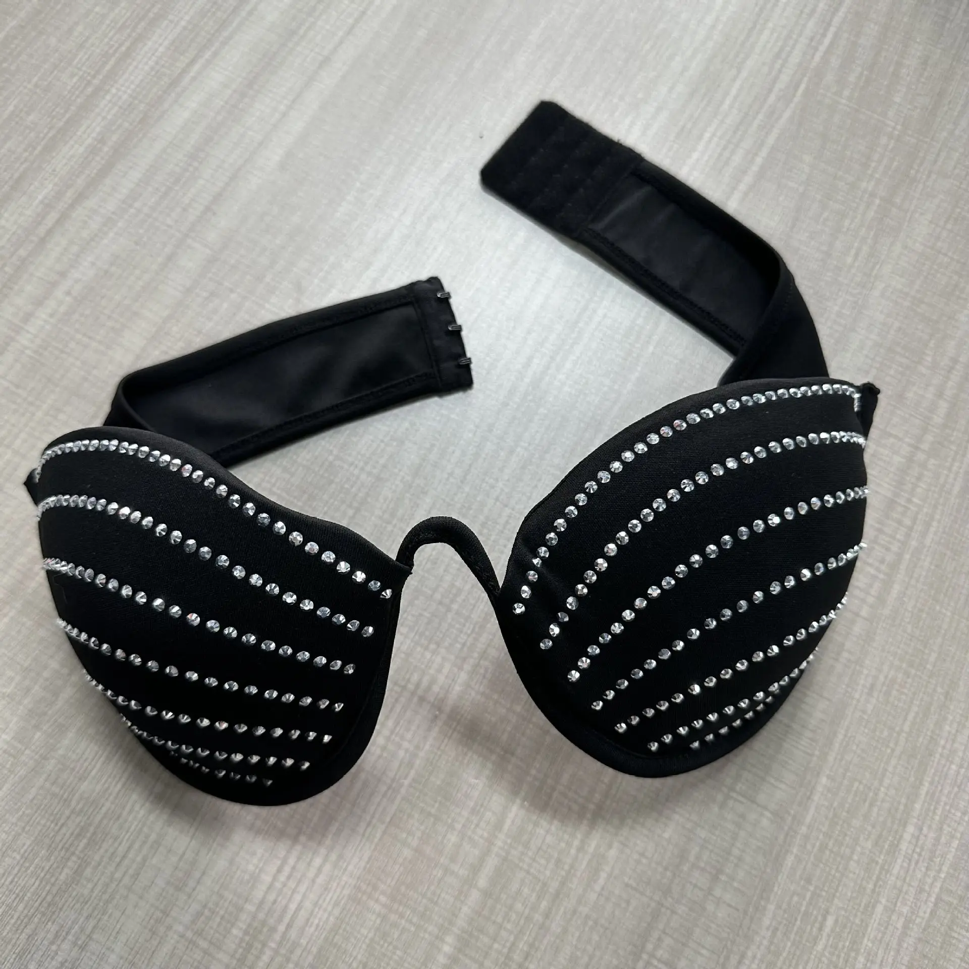 CM.YAYA Women Diamonds Hot Rhinestones Cutout Sweetheart Bodycon Midi Blazer Style Dress with Bra Top Sexy Party Even Dresses