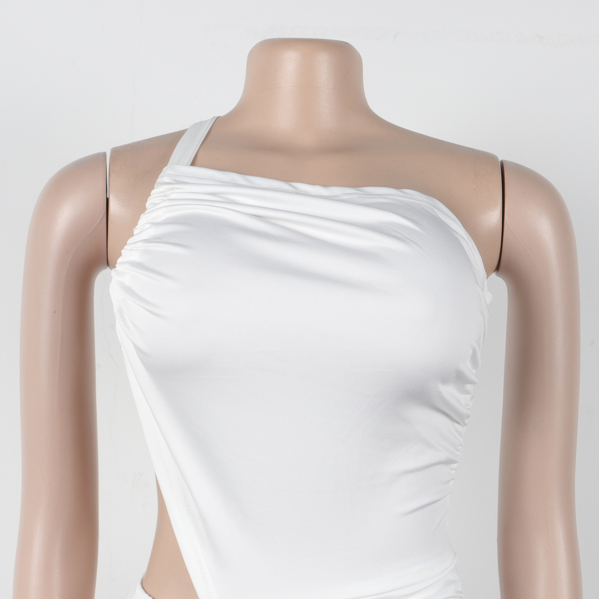 CM.YAYA Women Sleeveless Hollow Out Strap Ruched Maxi Long Dress 2025 Summer Street Sexy Party Birthday Evening Dresses Vestidos