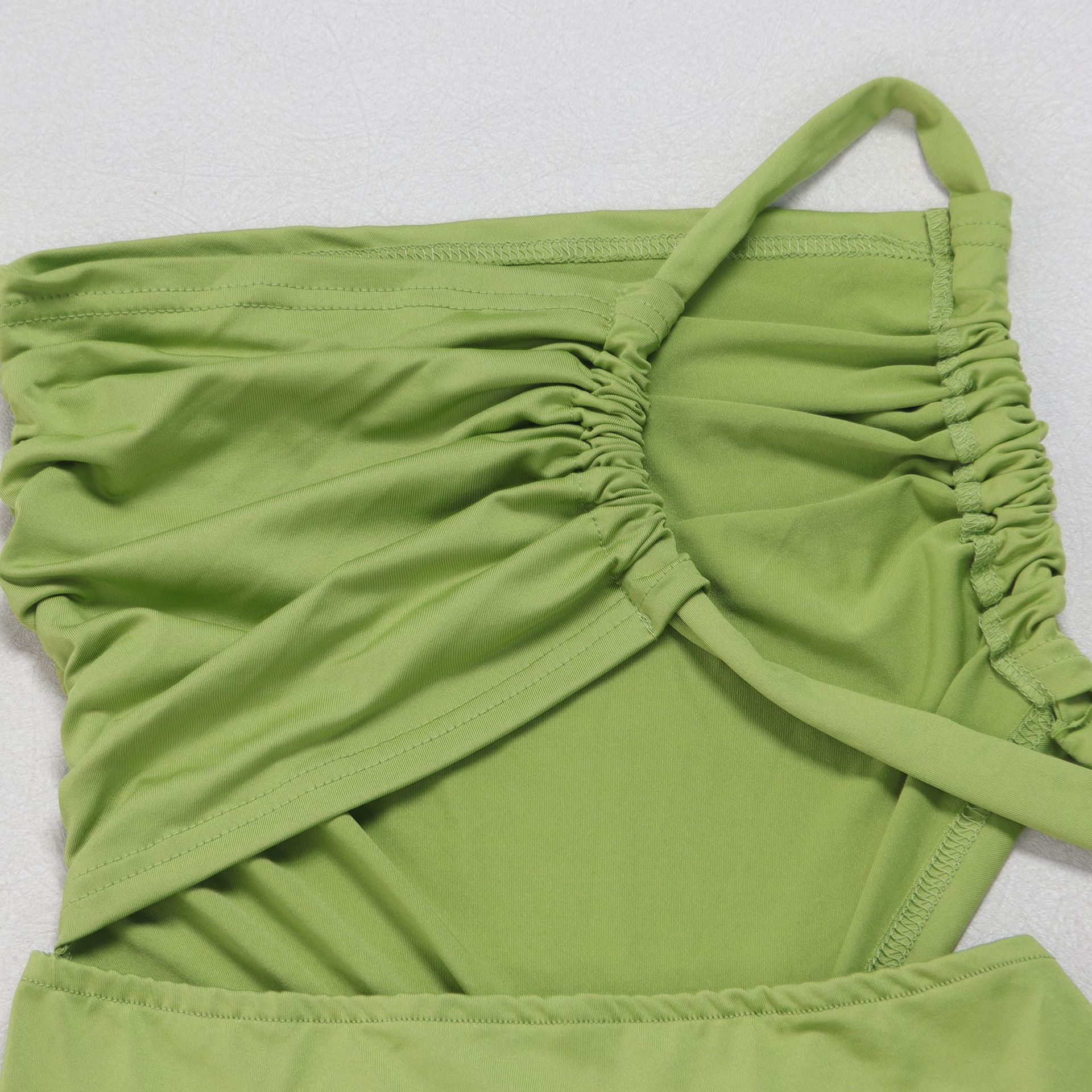 CM.YAYA Women Sleeveless Hollow Out Strap Ruched Maxi Long Dress 2025 Summer Street Sexy Party Birthday Evening Dresses Vestidos