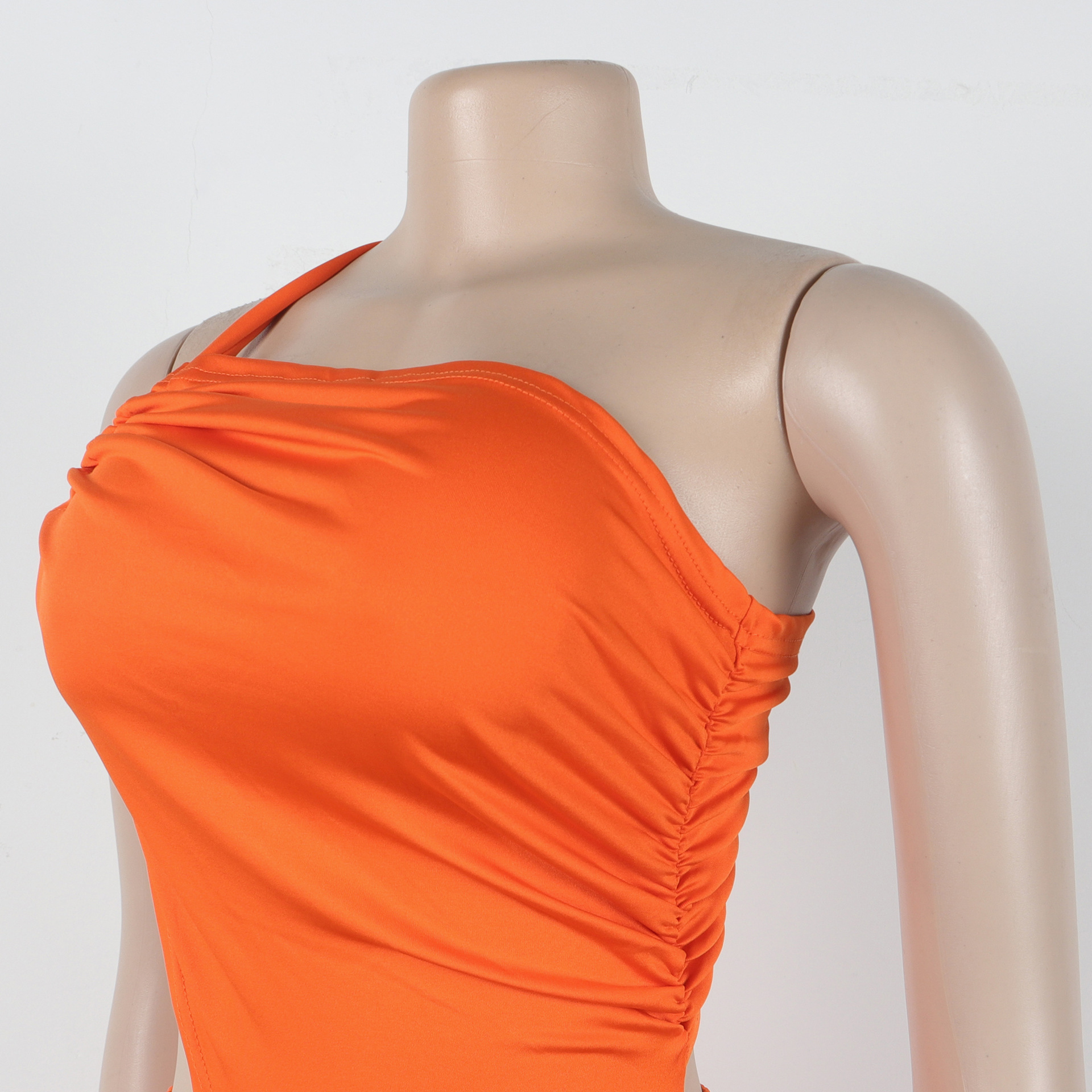 CM.YAYA Women Sleeveless Hollow Out Strap Ruched Maxi Long Dress 2025 Summer Street Sexy Party Birthday Evening Dresses Vestidos