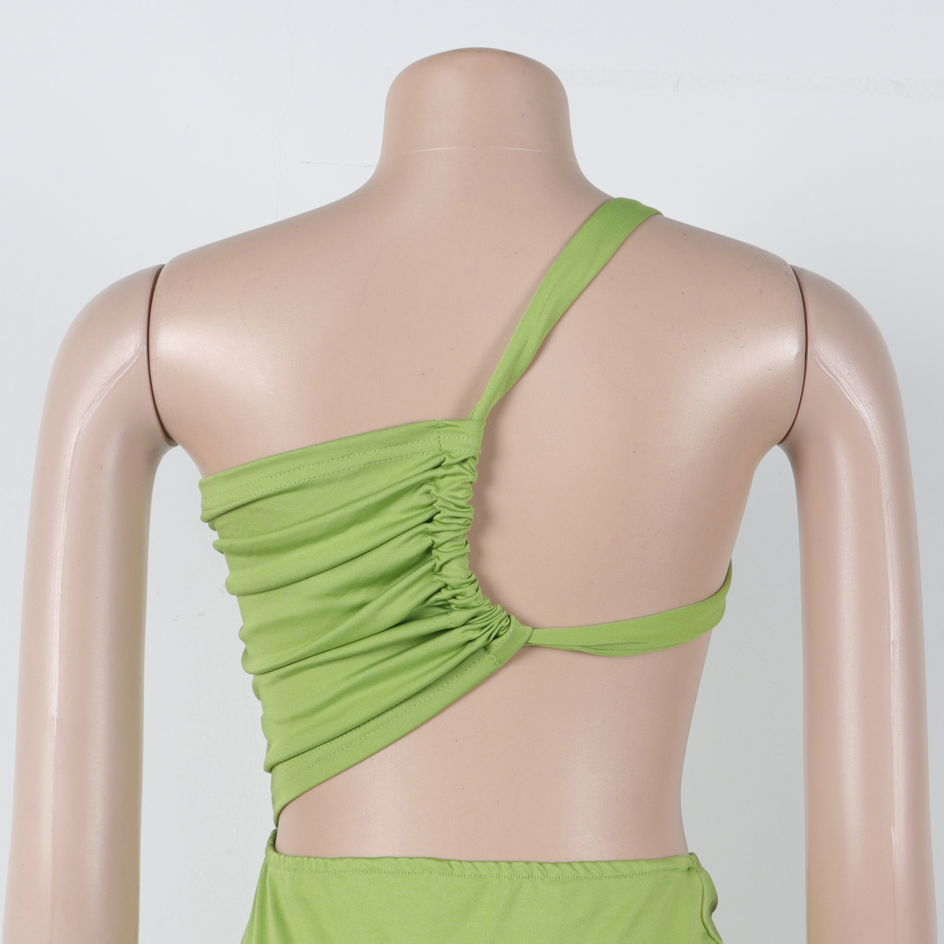 CM.YAYA Women Sleeveless Hollow Out Strap Ruched Maxi Long Dress 2025 Summer Street Sexy Party Birthday Evening Dresses Vestidos