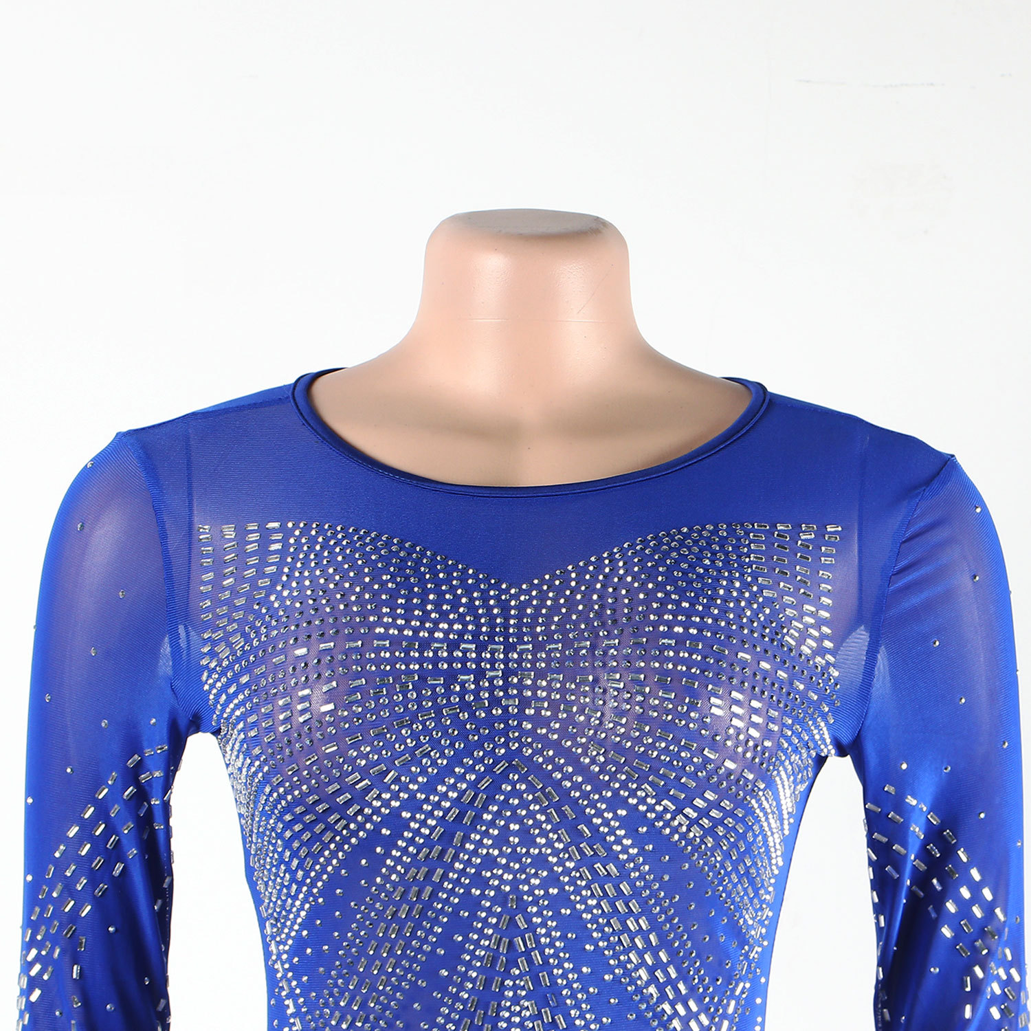 CM.YAYA Women Mesh Patchwork Diamonds Hot Rhinestones Bodycon Midi Mermaid Maxi Dress 2023 Evening Sexy Party Dresses Vestidos