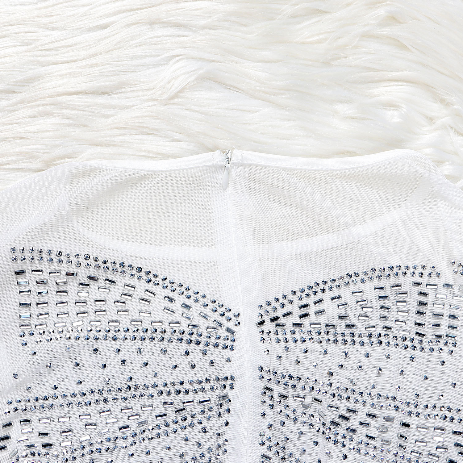 CM.YAYA Women Mesh Patchwork Diamonds Hot Rhinestones Bodycon Midi Mermaid Maxi Dress 2023 Evening Sexy Party Dresses Vestidos