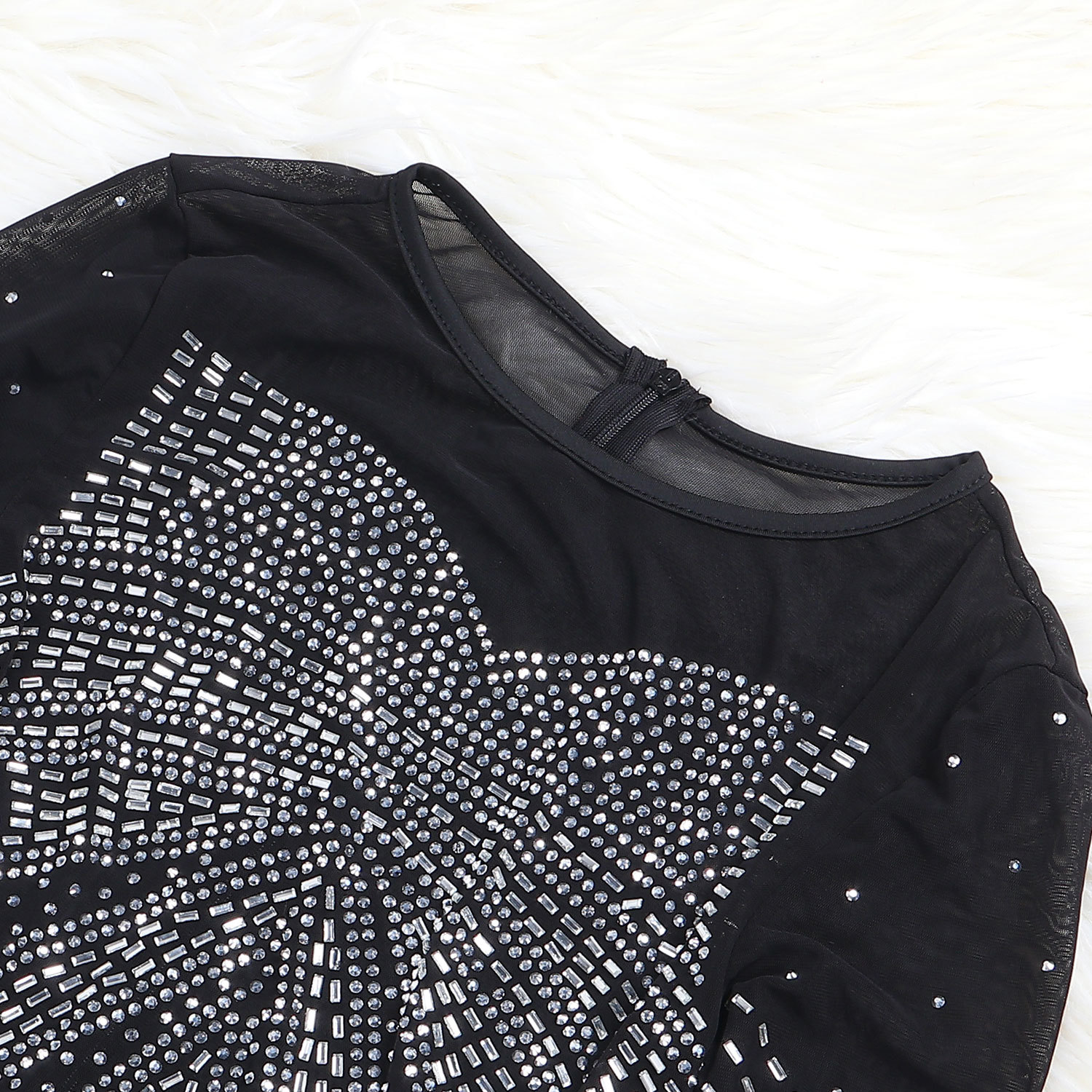 CM.YAYA Women Mesh Patchwork Diamonds Hot Rhinestones Bodycon Midi Mermaid Maxi Dress 2023 Evening Sexy Party Dresses Vestidos