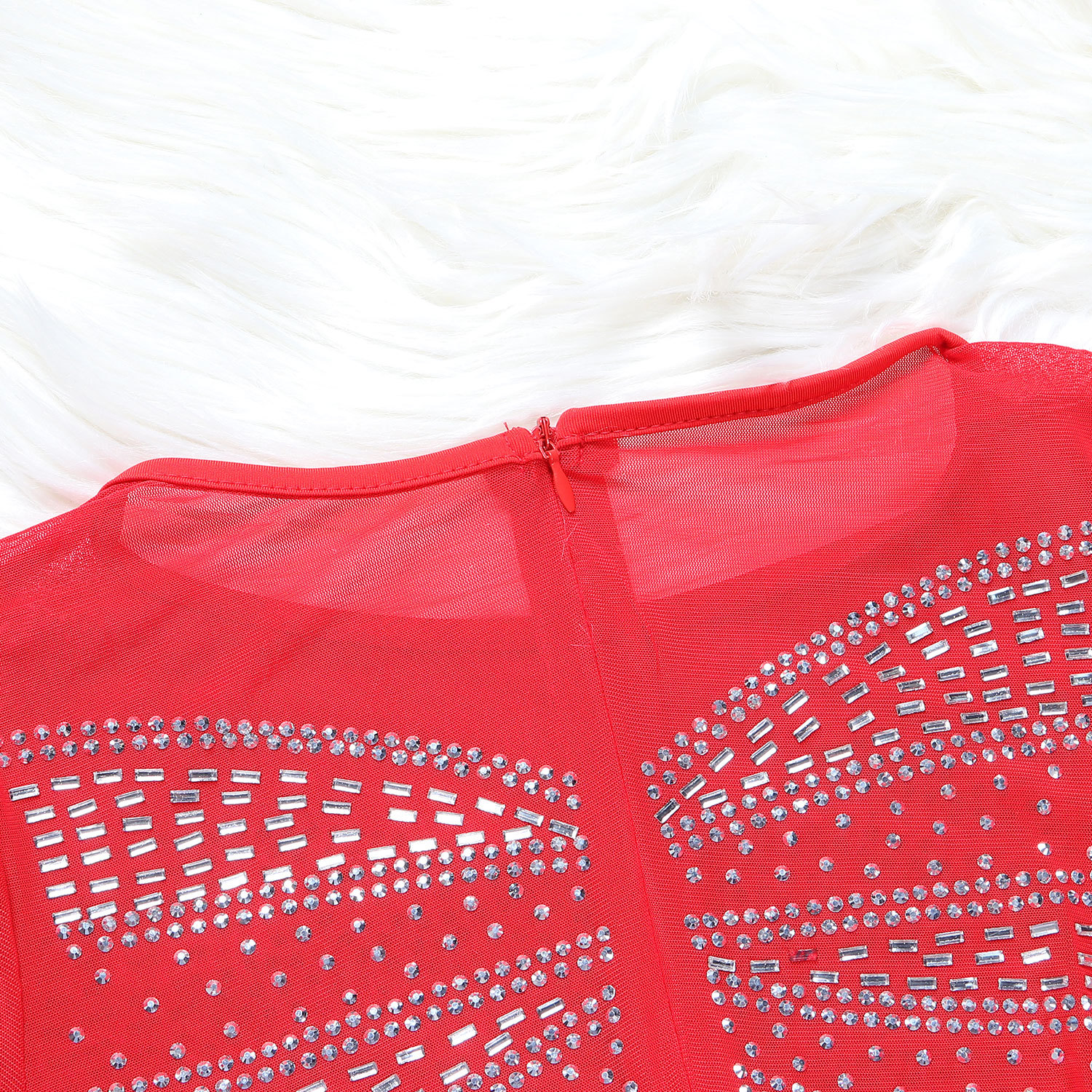 CM.YAYA Women Mesh Patchwork Diamonds Hot Rhinestones Bodycon Midi Mermaid Maxi Dress 2023 Evening Sexy Party Dresses Vestidos