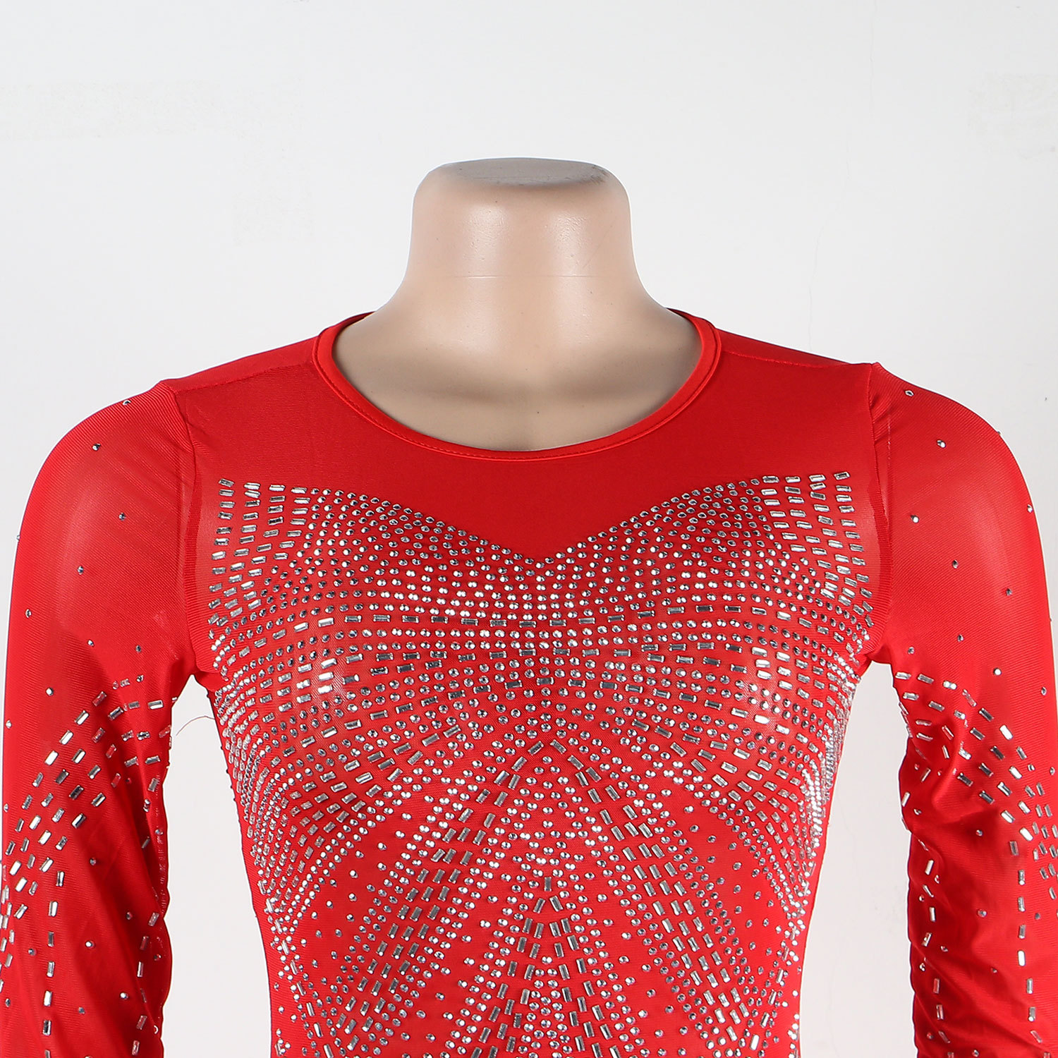 CM.YAYA Women Mesh Patchwork Diamonds Hot Rhinestones Bodycon Midi Mermaid Maxi Dress 2023 Evening Sexy Party Dresses Vestidos