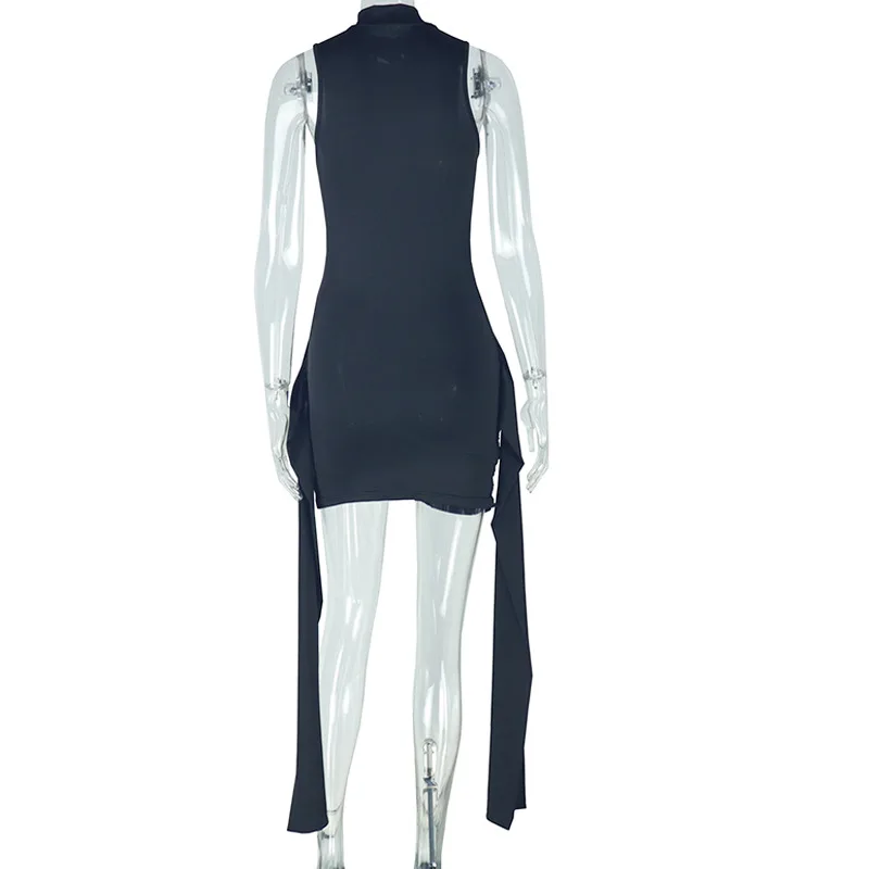 CM.YAYA Women Ruched Ribbon Sleeveless Bodycon Midi Mini Dress 2026 Spring Evening Beach Sexy Birthday Party Trendy Dresses CM.YAYA Women Ruched Ribbon Sleeveless Bodycon Midi Mini Dress 2026 Spring Evening Beach Sexy Birthday Party Trendy Dresses