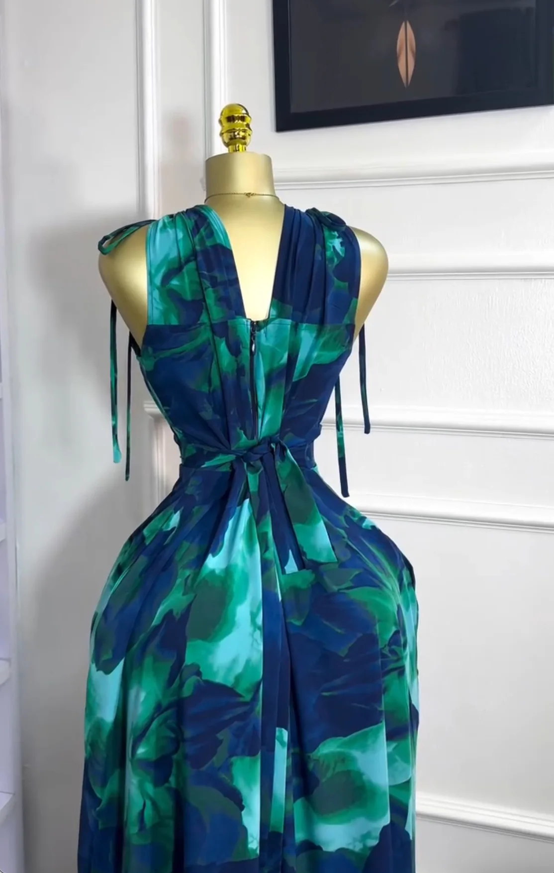 CM.YAYA Women Tie Dye Printed Sleeveless Big Swing Maxi Long Dress 2025 Summer Holiday Birthday Sexy Club Party Evening Dresses