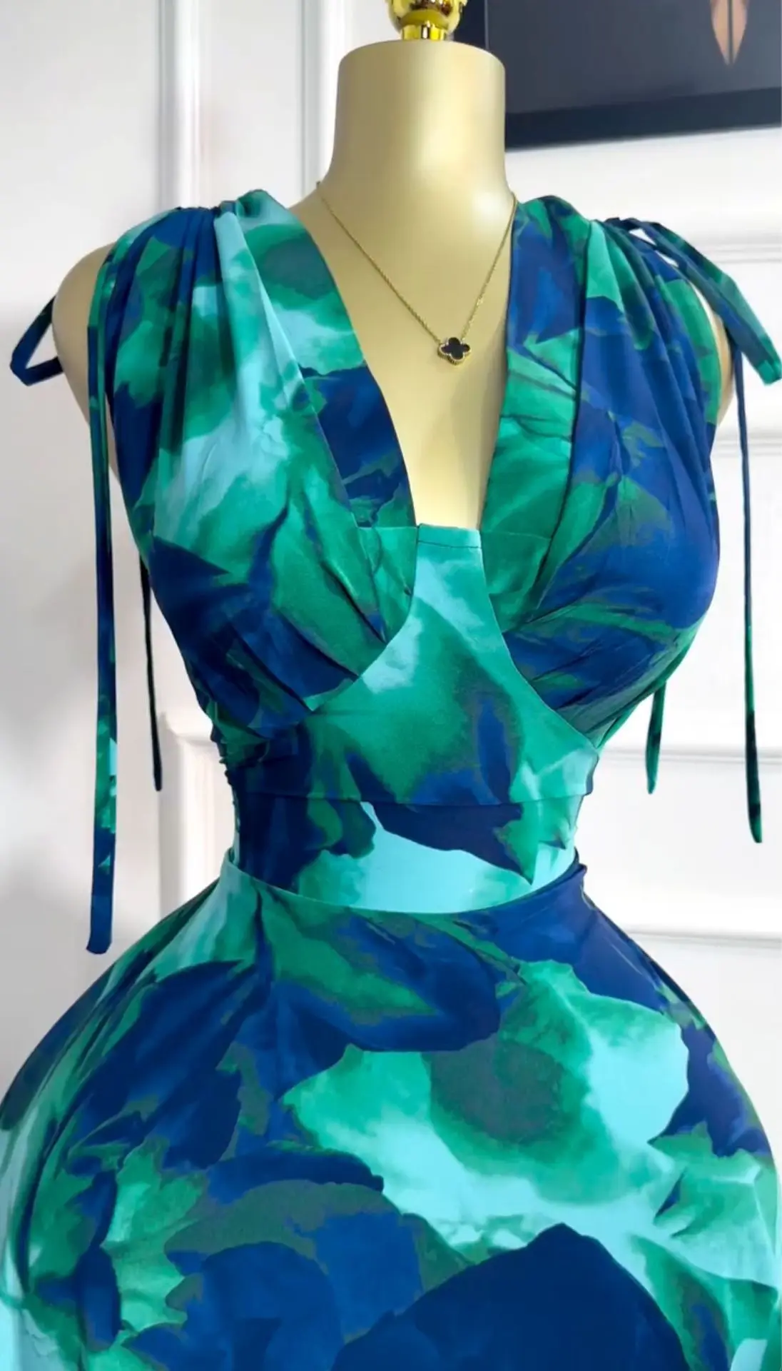 CM.YAYA Women Tie Dye Printed Sleeveless Big Swing Maxi Long Dress 2025 Summer Holiday Birthday Sexy Club Party Evening Dresses