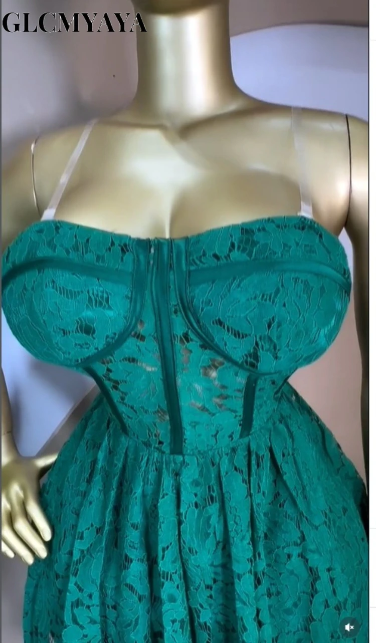 CM.YAYA Women’s Sleeveless Strap Lace Big Swing A-line Midi Mini Formal Dress 2026 Education Party Cocktail Night Out Dresses CM.YAYA Women's Sleeveless Strap Lace Big Swing A-line Midi Mini Formal Dress 2026 Education Party Cocktail Night Out Dresses