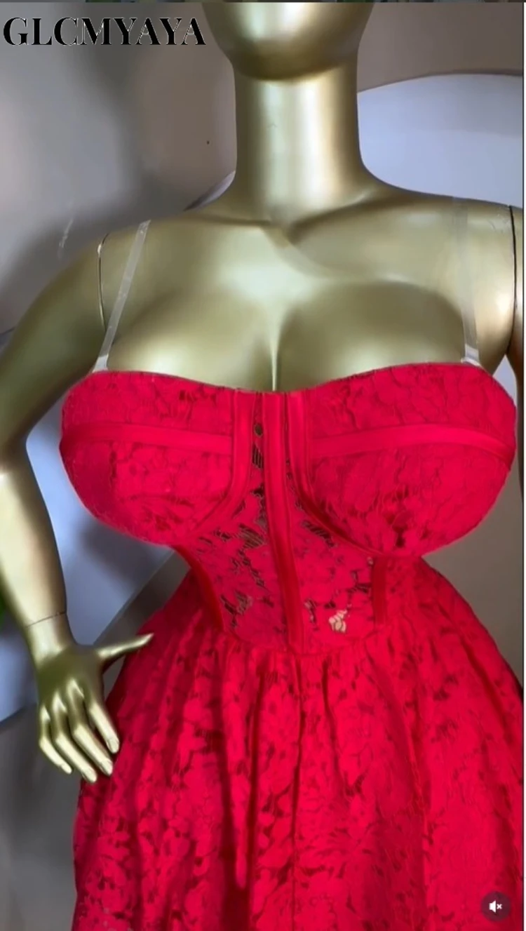 CM.YAYA Women’s Sleeveless Strap Lace Big Swing A-line Midi Mini Formal Dress 2026 Education Party Cocktail Night Out Dresses CM.YAYA Women's Sleeveless Strap Lace Big Swing A-line Midi Mini Formal Dress 2026 Education Party Cocktail Night Out Dresses