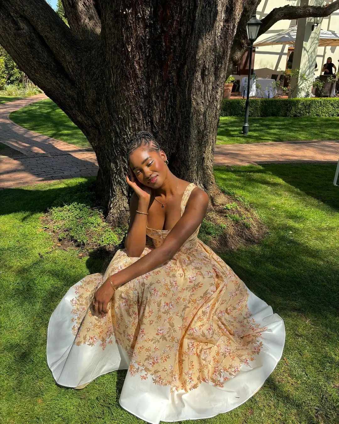 CM.YAYA Women Sleeveless Strap Floral Print Sweet Long Maxi Dress Holiday Beach Evening Sexy Girl Party Pleated Dresses Vestidos