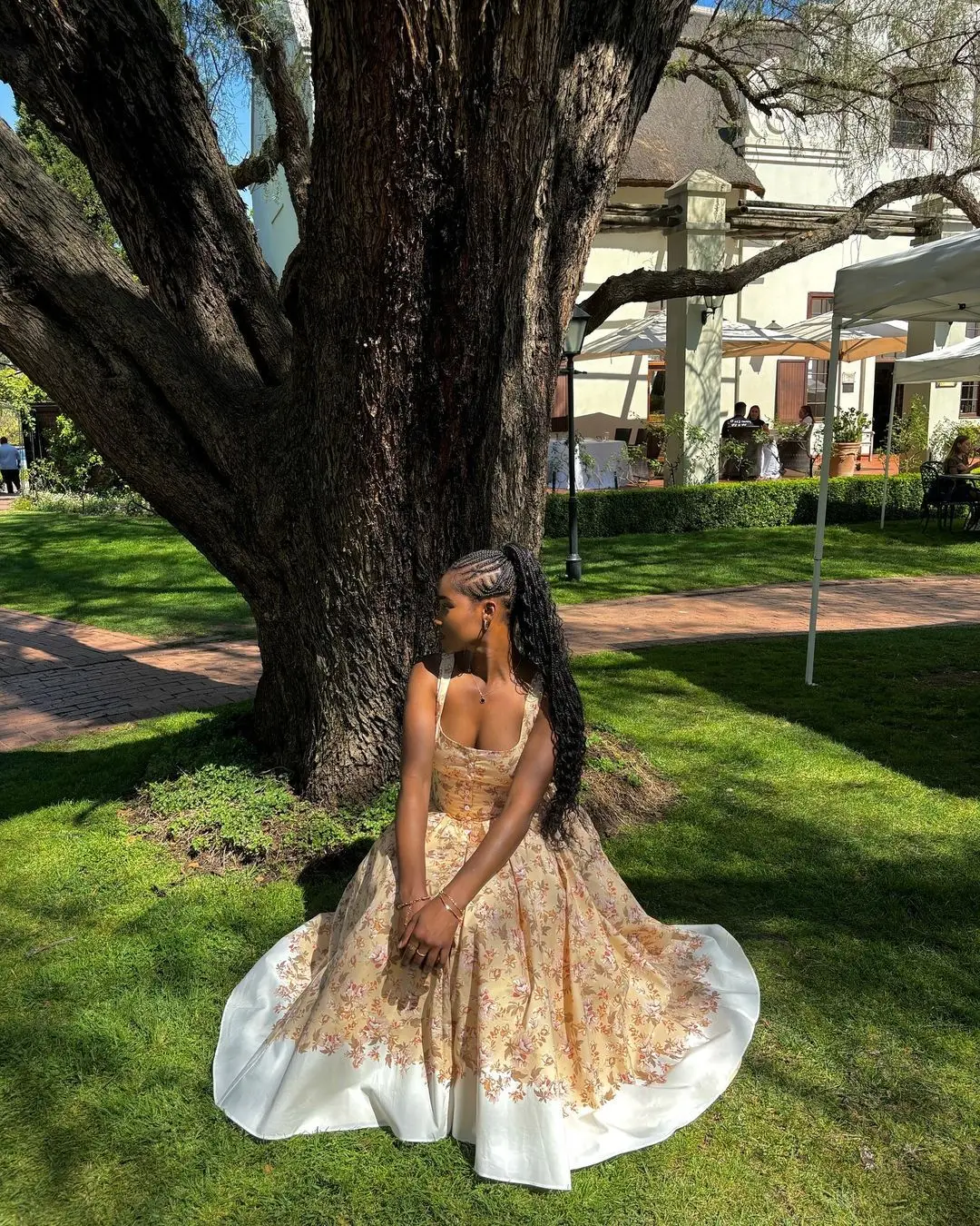 CM.YAYA Women Sleeveless Strap Floral Print Sweet Long Maxi Dress Holiday Beach Evening Sexy Girl Party Pleated Dresses Vestidos