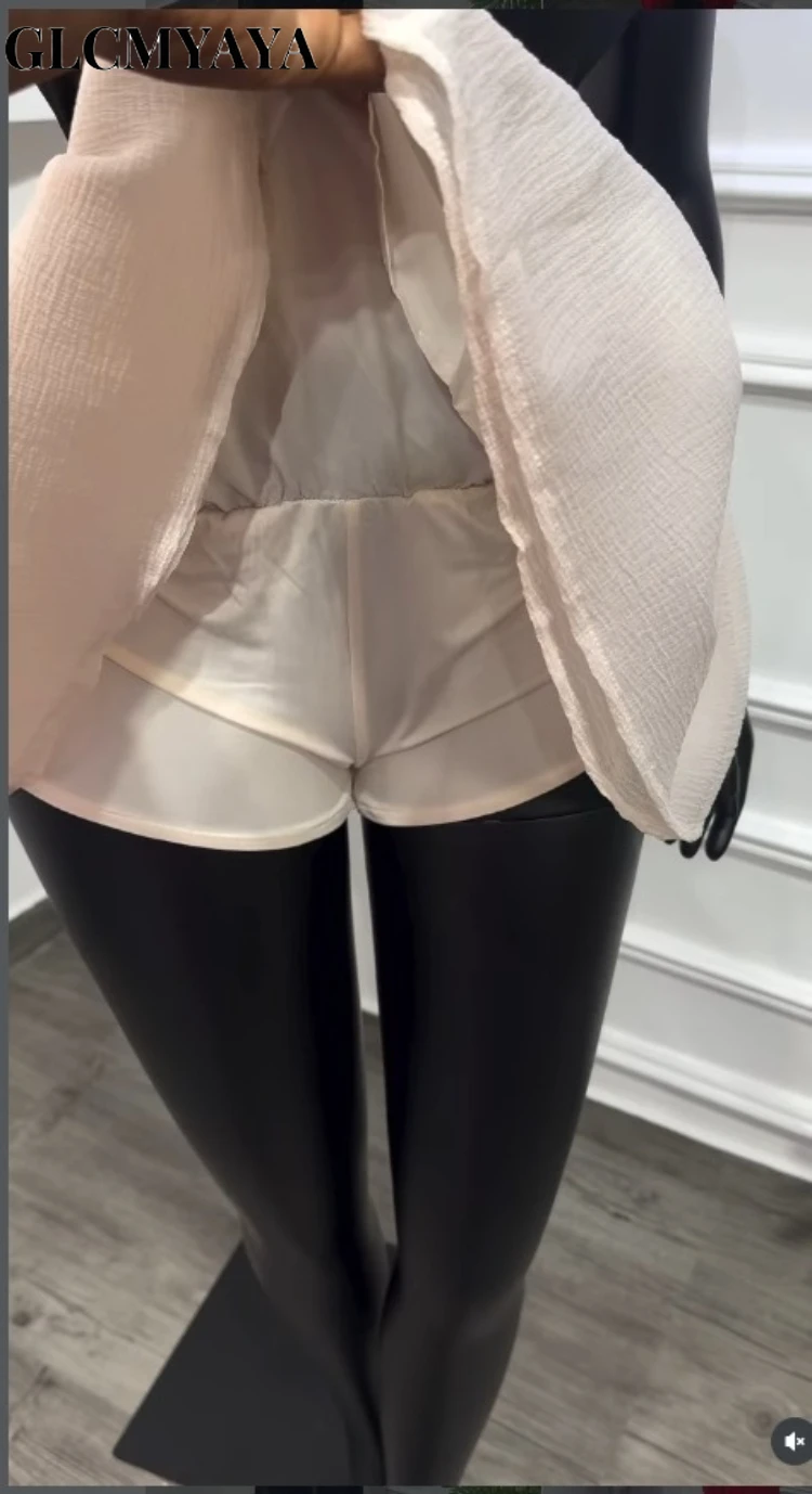 CM.YAYA Women Patchwork Ruffles Hem A-line Bodysuit Style Mini Dress 2026 Street Beach Party Education Holiday Dresses Vestidos