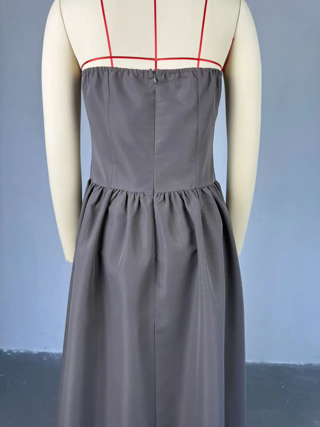 CM.YAYA 2024 Summer Sleeveless Sweet Strapless Slim Halter Floor-Length Long Women Dress Beach Party Evening Sexy Maxi Dresses