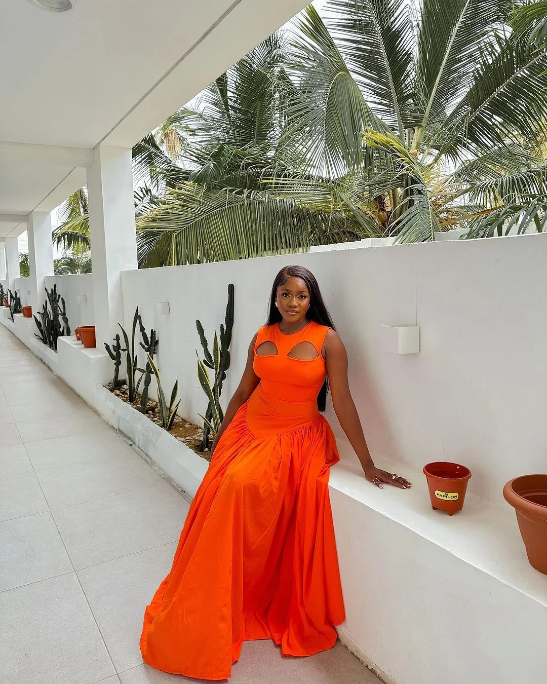 CM.YAYA 2024 Summer Sleeveless Sweet Cute O-Neck Hollow Out Slim Floor-Length Long Women Dress Beach Streetwear Maxi Dresses