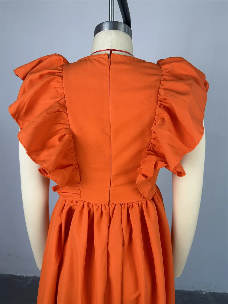 CM.YAYA 2024 Summer Sleeveless Sweet Cute O-Neck Hollow Out Slim Floor-Length Long Women Dress Beach Streetwear Maxi Dresses