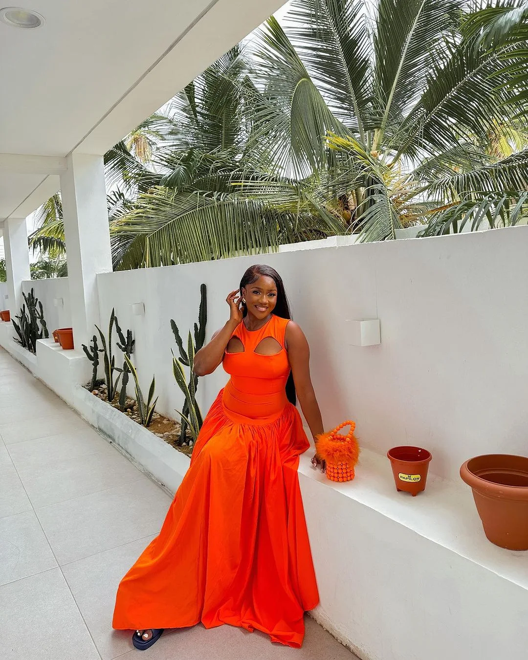 CM.YAYA 2024 Summer Sleeveless Sweet Cute O-Neck Hollow Out Slim Floor-Length Long Women Dress Beach Streetwear Maxi Dresses