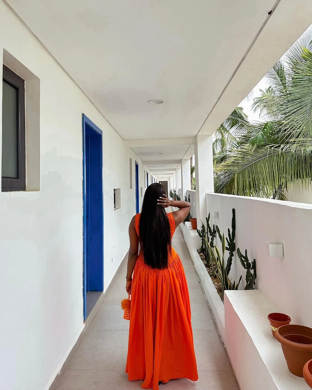 CM.YAYA 2024 Summer Sleeveless Sweet Cute O-Neck Hollow Out Slim Floor-Length Long Women Dress Beach Streetwear Maxi Dresses