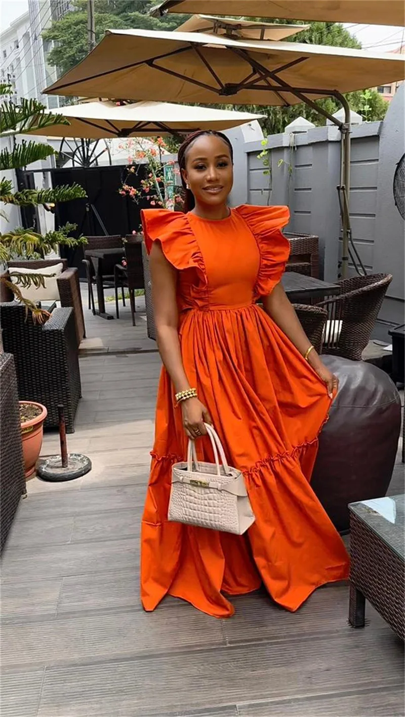 CM.YAYA 2024 Summer Sleeveless Sweet Cute O-Neck Hollow Out Slim Floor-Length Long Women Dress Beach Streetwear Maxi Dresses